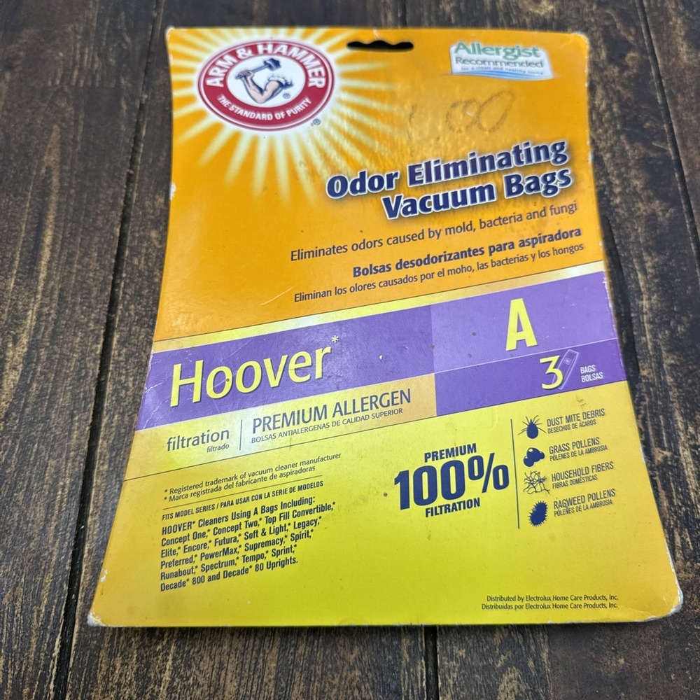 Arm & Hammer Hoover Type A /  Style 2 Premium Allergen Vacuum Bag (2 Pack)